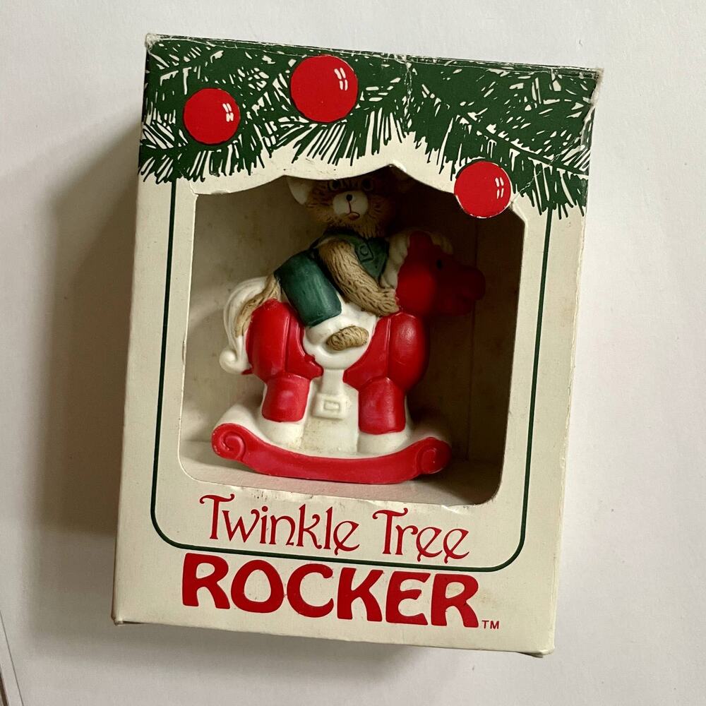 JASCO Teddy Bear Twinkle Tree Rocker